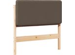 Vidaxl Testiera Imbottita Con Testata Marrone E Taupe 80 Cm