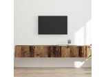Syfax™ Mobile Tv Da Parete 2 Pcs Legno Vecchio 98 X 31 X 29,5 Cm