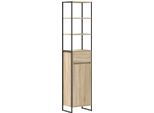 Syfax™ Mobile Da Bagno Sonoma 40 X 30 X 180 Cm Legno Multistrato