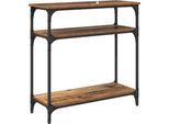 Vidaxl Consolle Con Ripiano In Legno Di Recupero 75 X 29 X 75 Cm Materiale A Base Di Legno