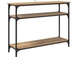 Vidaxl Tavolo Consolle In Rovere Artigianale 100 X 29 X 75 Cm Materiale A Base Di Legno