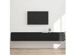 Syfax™ Mobile Tv Da Parete 2 Pcs Nero 98 X 31 X 29,5 Cm