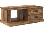 Syfax™ Tavolino Da Salotto Con Cassetto Legno Vecchio 90 X 50 X 35 Cm