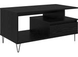 Syfax™ Tavolino Da Salotto Con Cassetto Rovere Nero 90 X 49 X 45 Cm