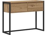 Syfax™ Tavolino Rovere Artigianale 100 X 36 X 75 Cm Legno Multistrato