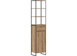 Syfax™ Mobile Da Bagno Con Porta Rovere Artigianale 40 X 30 X 180 Cm