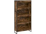 Syfax™ Armadio Per Libri 2 Pcs Quercia Fumosa 80 X 30 X 155 Cm