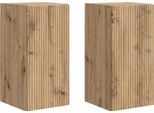 Syfax™ Mobile Tv Da Parete 2 Pcs Rovere Artigianale 30 X 31 X 60 Cm