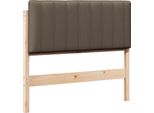 Vidaxl Testiera Imbottita Con Testata Marrone E Taupe 100 Cm