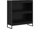 Syfax™ Armadio Per Libri Rovere Nero 80 X 30 X 155 Cm