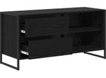 Syfax™ Mobile Tv Rovere Nero 100 X 36 X 49,5 Cm Legno Multistrato