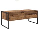 Syfax™ Tavolino Da Salotto Con Cassetto Legno Vecchio 100 X 46 X 40 Cm