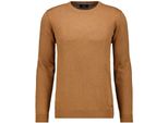 Rundhalspullover Ragman, Herren, Gr. 56, Kastanie, 089, Strick, 95% Baumwolle 5% Kaschmir, Rundhals, Pullover Rundhalspullover