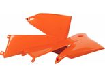 Coppia Fianchetti Radiatore Polisport Arancione Per Ktm