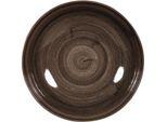 Churchill Stonecast Patina Coupe Plate Nero 217 Mm (12 Pezzi)