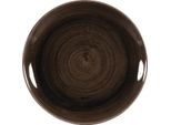 Churchill Stonecast Patina Coupe Plate Nero 260 Mm (12 Pezzi)