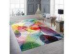 Tappeto Per Il Soggiorno, La Camera Da Letto Con Motivo A Foglie, Colorato E Di Facile Manutenzione, Dimensioni - 140 X 200 Cm