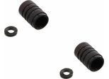 Set Tappi Valvole Pneumatici Alluminio Nero