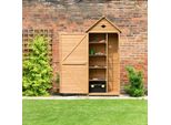 Holz Gartenschrank Gerätehaus Geräteschuppen Geräteschrank 70 x 36 x 177 cm