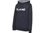 Hummel Hmlgo Cotone Logo Felpa Con Cappuccio Donna Marine Marine M