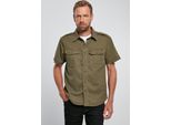 Brandit Vintage Shirt Manica Corta Oliva, Xxl