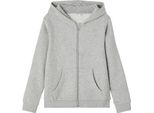 Name It Lena Card Zip Pullover Grigio 7-8 Anni Ragazzi,Ragazze Grigio 7-8 Anni