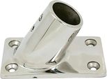 Staffa Rettangolare A 60° In Acciaio Inox Oem Marine Argento 22 Mm Argento 22 Mm