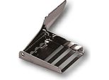 Nuova Rade Inox Fibbia Per Fettuccia Liscia Con Tacche Argento Argento Taglia Unica