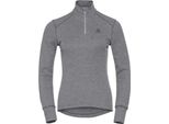 Odlo Bl Top Collo A Lupetto L/S Mezza Zip Active W Odlo Steel Grey Melange S