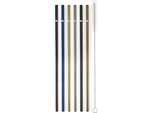Cannucce In Metallo G21 Beeco Classic 6 Pz. Mix Di Colori, Dritte + Spazzola Per La Pulizia