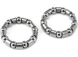 First Steel Balls Bottom Bracket Argento Argento Taglia Unica