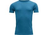 T-Shirt Devold Breeze Merino 150 Uomo, Taglia:M, Devold_Colore:Blu Melange