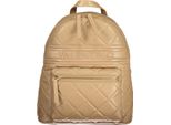 Elegante Zaino Da Donna Beige Con Dettagli E Logo A Contrasto