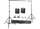 Sistema Di Supporto Fotografico, Sfondo Regolabile, Schermo Verde Chromakey, Aggiornamento Con Sacchetto Di Sabbia, Cavalletto 2,6 X 3 M