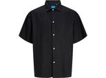 Jack&Jones Originals Jorfaro Linen Oversized Shirt Ss Sn Black Xxl