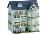 Habarri | Casa In Miniatura - Diy Casa Delle Bambole - Casa In Legno Con Mobili E Illuminazione A Led - Regalo Per Bambini - Villa Familiare