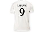 Real Madrid 24/25 Mbappe Home Maglietta Manica Corta Bianco 2XL Uomo,Donna Bianco 2XL
