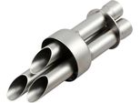 Akrapovic V-Tuv142 Silenziatore Argento Argento Taglia Unica