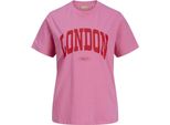 Jack & Jones Merle Reg Jjxx Kurzarm T-Shirt Rosa Xs Damen Rosa Xs