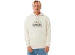 Rip Curl Down The Line Felpa Con Cappuccio Bianco L Uomo Bianco L
