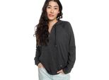 Roxy Dstination Surf Felpa Con Cappuccio Grigio L Donna Grigio L