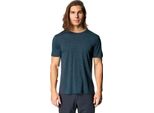 Maglietta Houdini Activist Kurzarm Blau S Herren Blau S