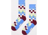Calzini Del Marchio Happy Socks Del Modello Dizzy Check Sock Blu