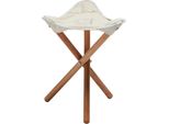 Nordisk Rebild Sgabello A 3 Posti In Legno Marrone, Bianco Marrone, Bianco Taglia Unica