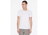 Armani Exchange 8Nzt74_Zja5Z Maglietta A Maniche Corte Con Scollo A V Bianco Xl Uomo Bianco Xl