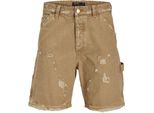 Jack & Jones Tony Painter Wi 055 Jeans Corti Marrone L Uomo Marrone L