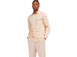 Jack & Jones Camicia Estiva In Lino A Maniche Lunghe Beige L Uomo Beige L