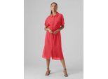 Vero Moda Iris, Abito Midi A Maniche Corte Red M Ladies Red M