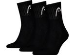 Head 701229016 Calzini Corti 3 Unità Nero Eu 35-38 Uomo,Donna Nero Eu 35-38