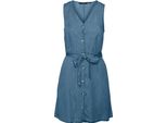 Vero Moda Viviana Sl Abito Corto Senza Maniche Blu M Donna Blu M